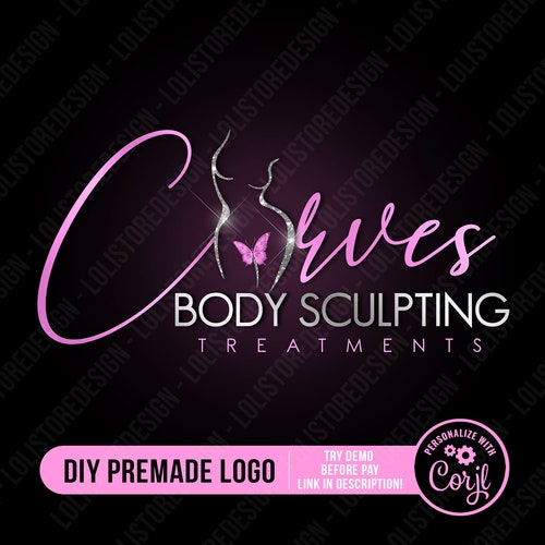 DIY Body Contouring Premade Logo Body Contour Logo Spa Logo Etsy