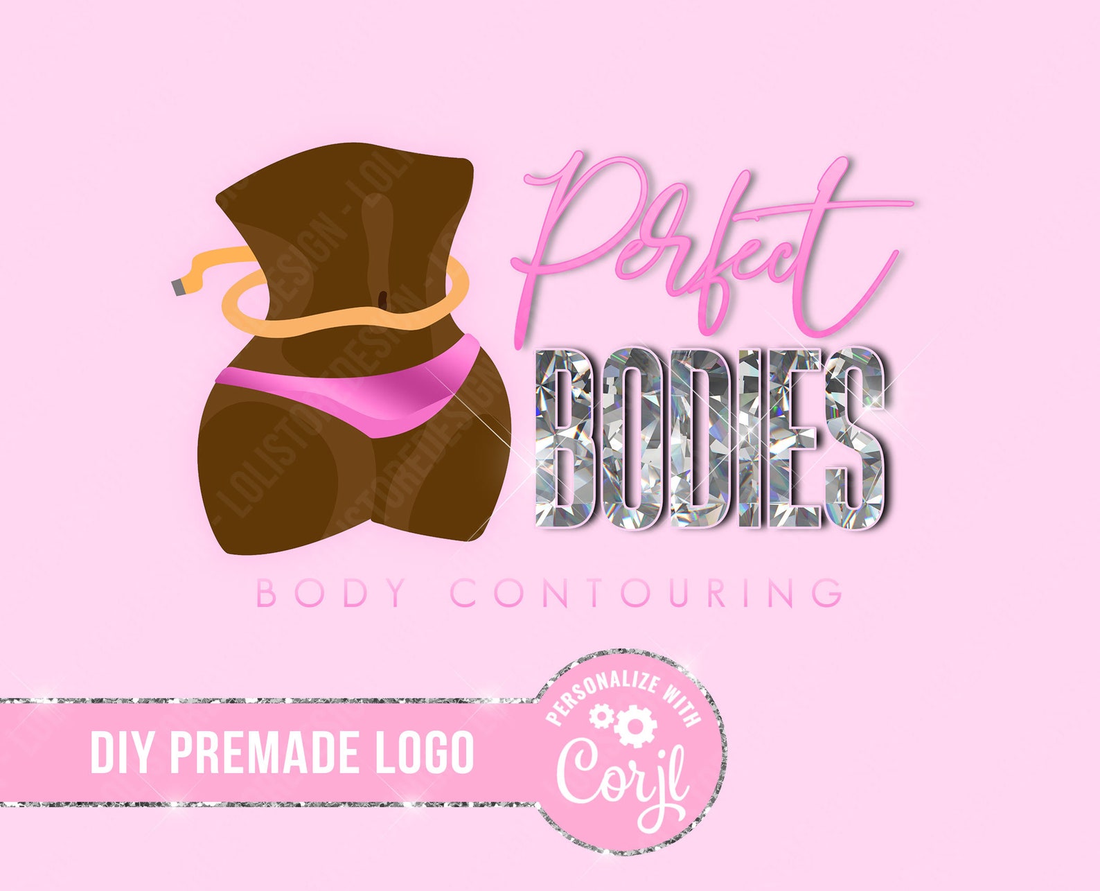 DIY Body Contouring Premade Logo Body Contour Logo Spa Logo Etsy