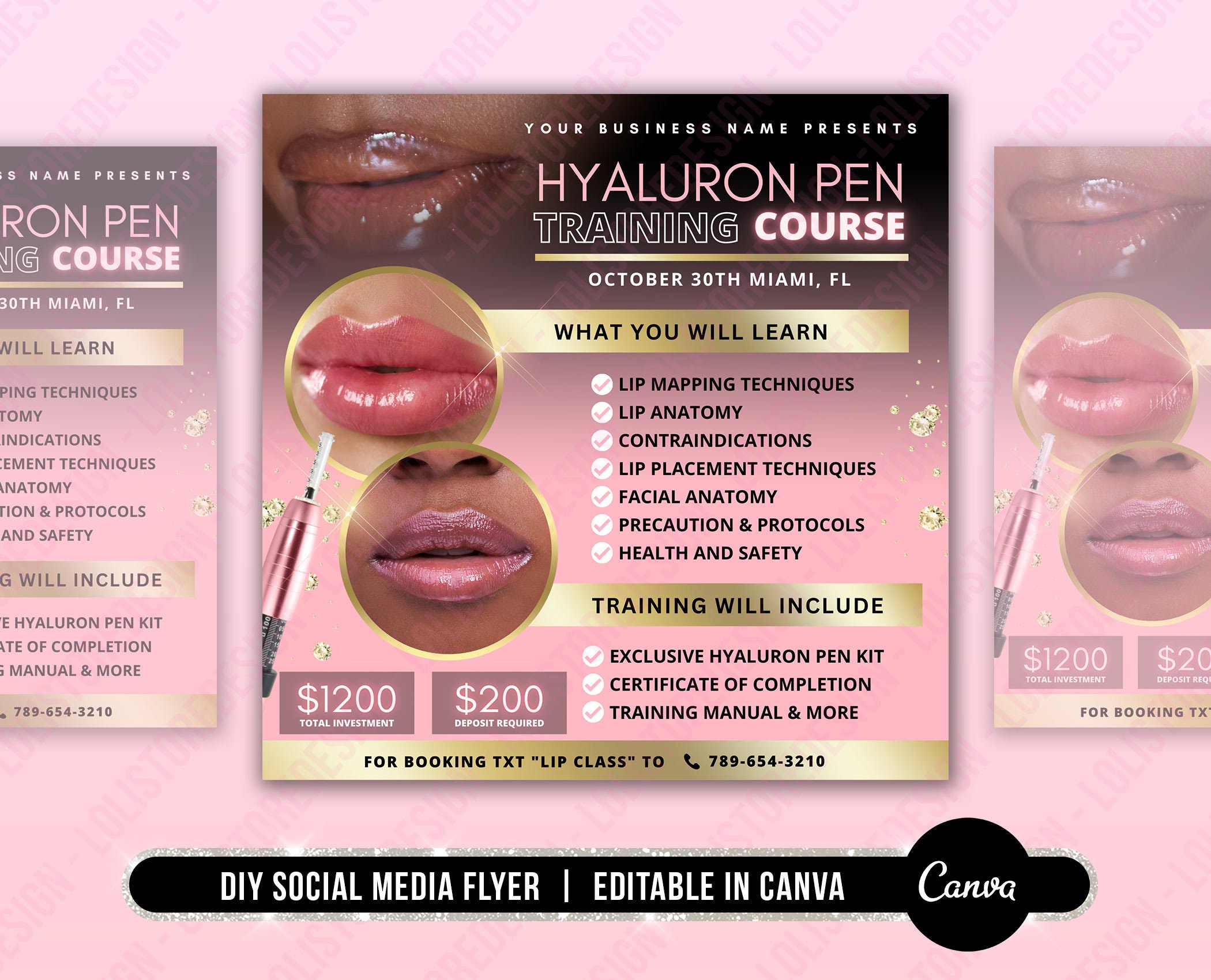 DIY Hyaluron Pen Training Flyer, Hyaluron Pen Course, Hyaluron Pen ...