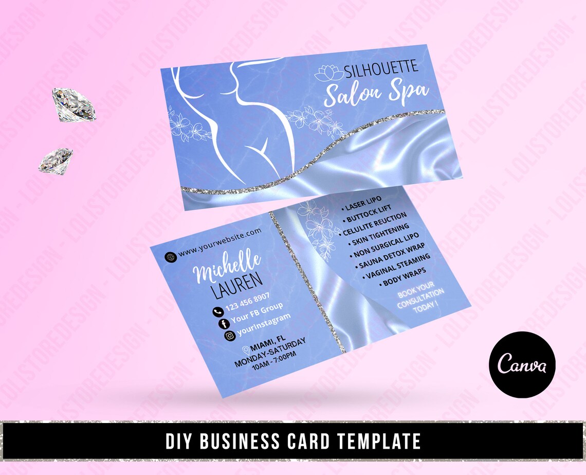 DIY Body Contouring Business Card Body Sculpting Business Etsy