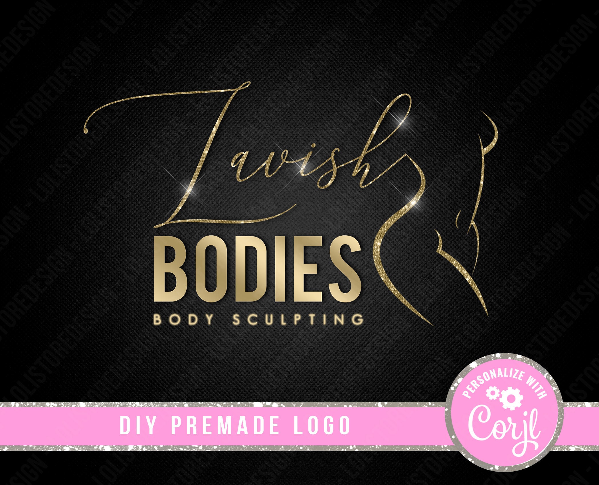 DIY Body Contouring Premade Logo Body Contour Logo Spa Logo Etsy