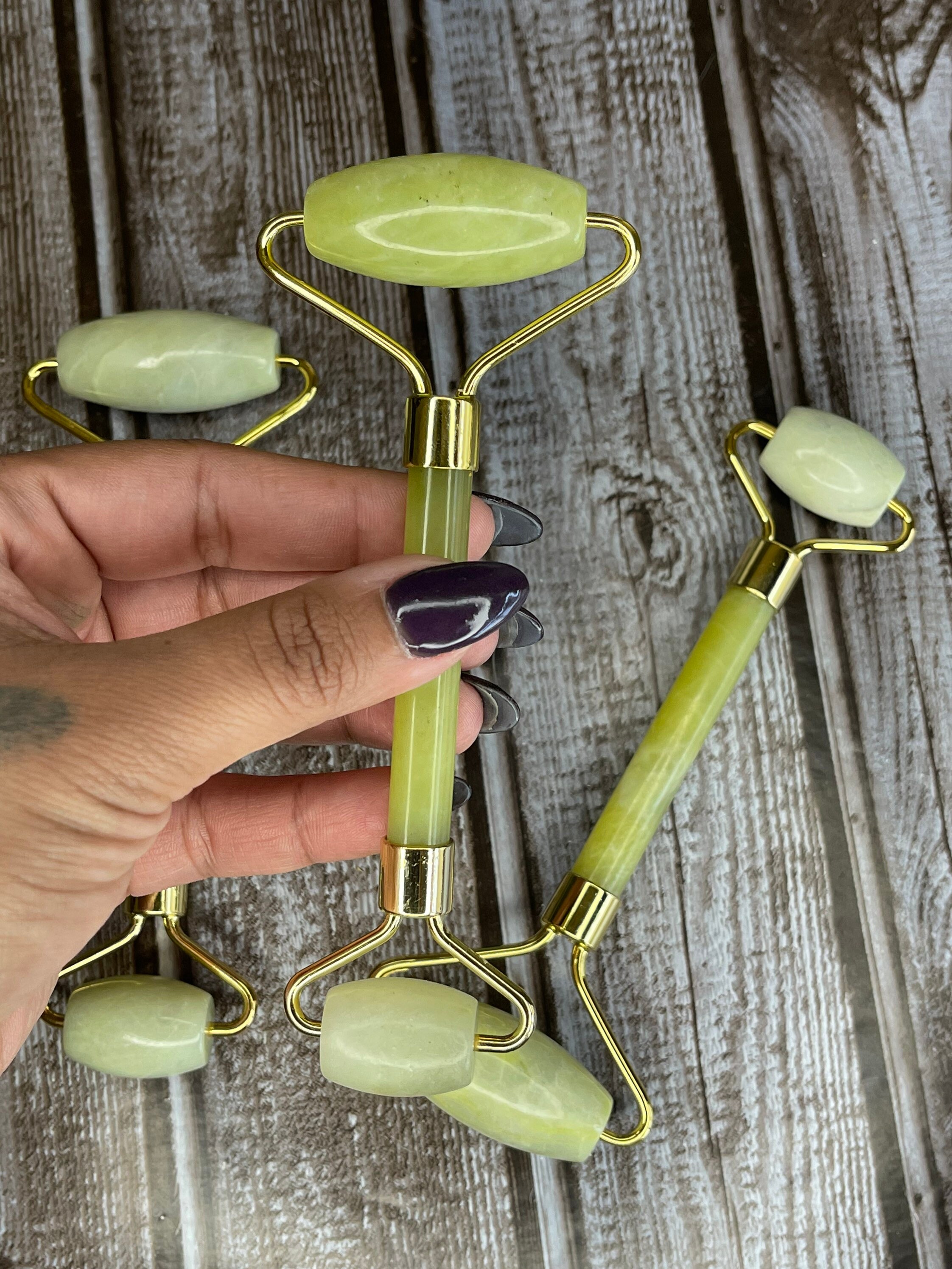 Crystal Face Roller Massage Wand Etsy