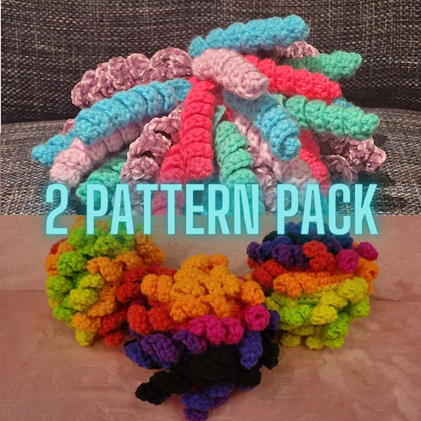 PDF PATTERN ONLY - Crochet Sensory Play Ball & Mini Sensory Play Ball 2 Pattern Pack - Crochet Toy Patterns - Crochet Gifts for Toddlers