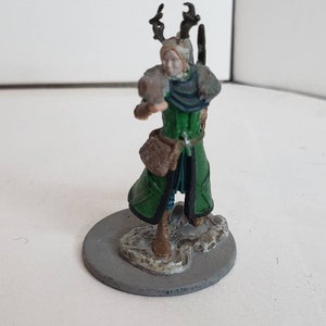 Male elf ranger with squirrel and staff antlers