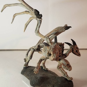 three-headed skeleton monster chimera