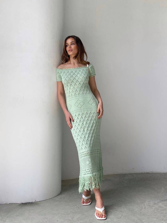 mint green beach dress Marjolaine Ambre Mint Green Beach Dress main image 0