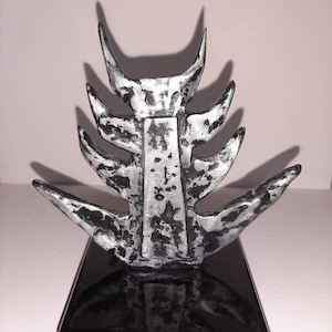 Abstract Chrome Sculpture Midcentury Modern Style Brute