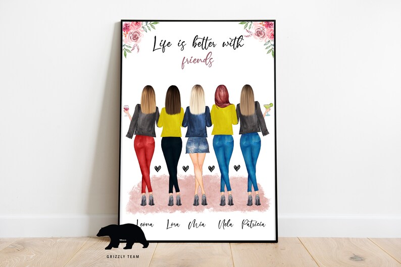 Geburtstag Geschenkidee f\u00fcr Freundin Beste Freundin Geschenk Brautjungfern Geschenk f\u00fcr Freundin Geburtstag Geschenk f\u00fcr Beste Freundin