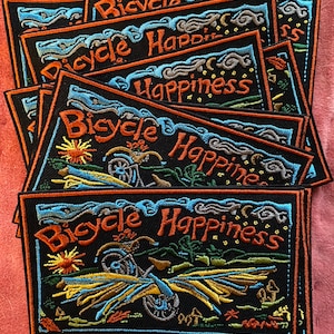 Patch de felicidade de bicicleta
