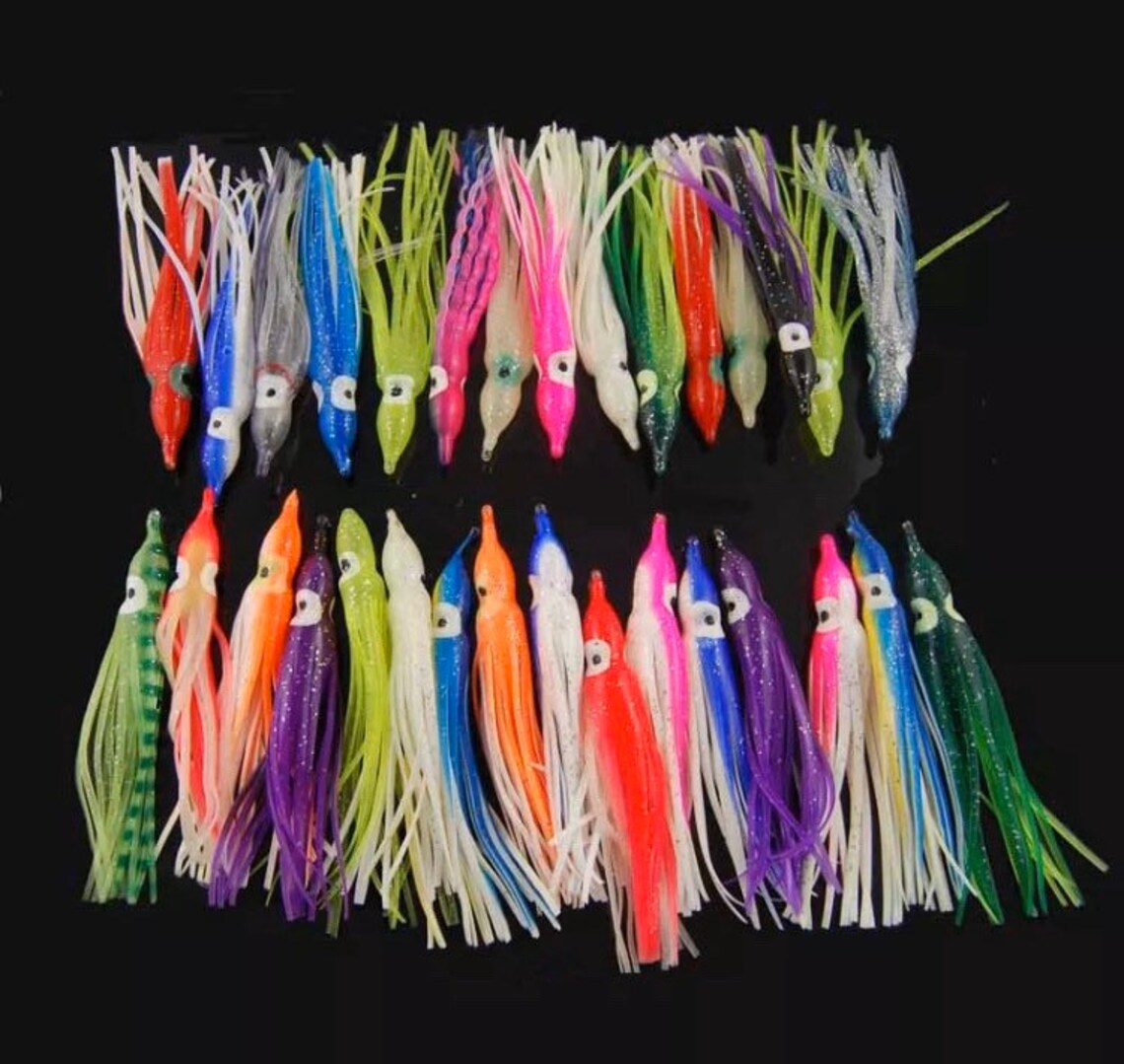Soft Fishing Bait / Mixed Color Octopus / Artificial Lures Etsy