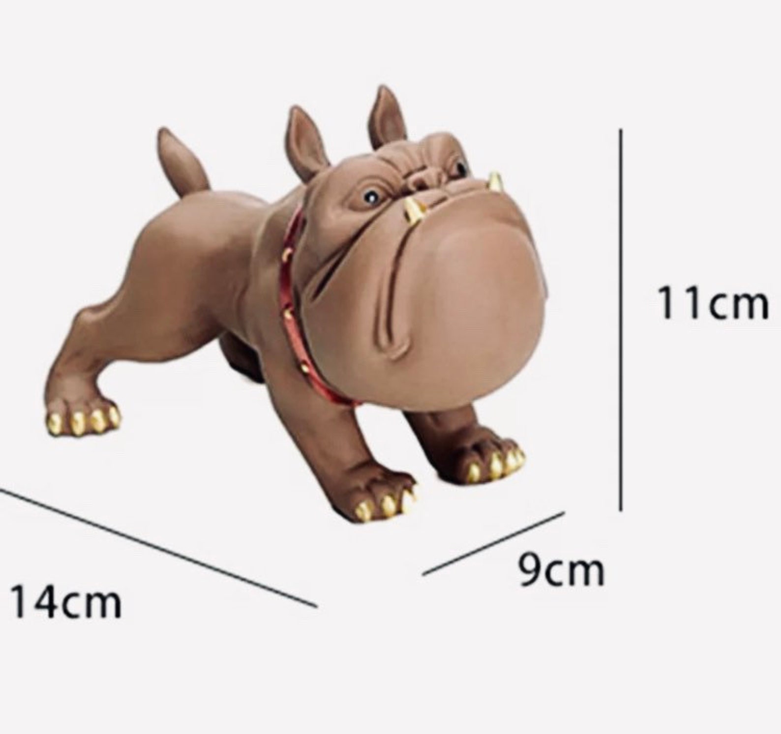 Resin American BullDog Statue / Sculpture Decoration / Etsy