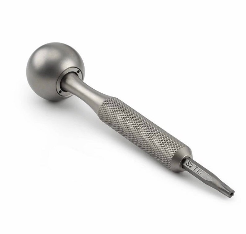 TI SCREWDRIVER #1 Solid Titanium 1x Piece Raw Titanium