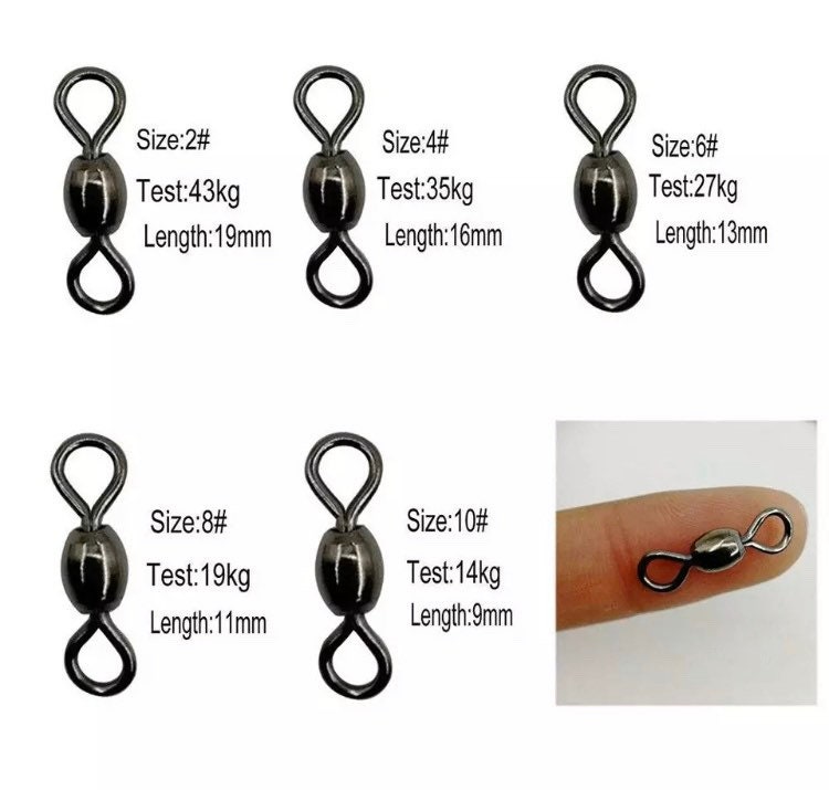 Swivel Kit Fishing Barrel Swivels / Terminal Tackle Connector Etsy