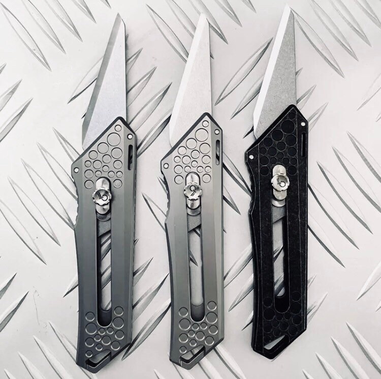 BOX CUTTER 3 / Solid Titanium / 1x Piece / Anodized Options Etsy