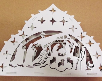 Scene Christmas. Laser cut files SVG DXF CDR vector plans, files Instant download, cnc pattern, cnc cut, laser cut