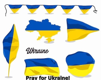 Ukraine flag vector pack, vector flag, logo flag Ukraine, digital downloads PNG, LOGO FLag eps,