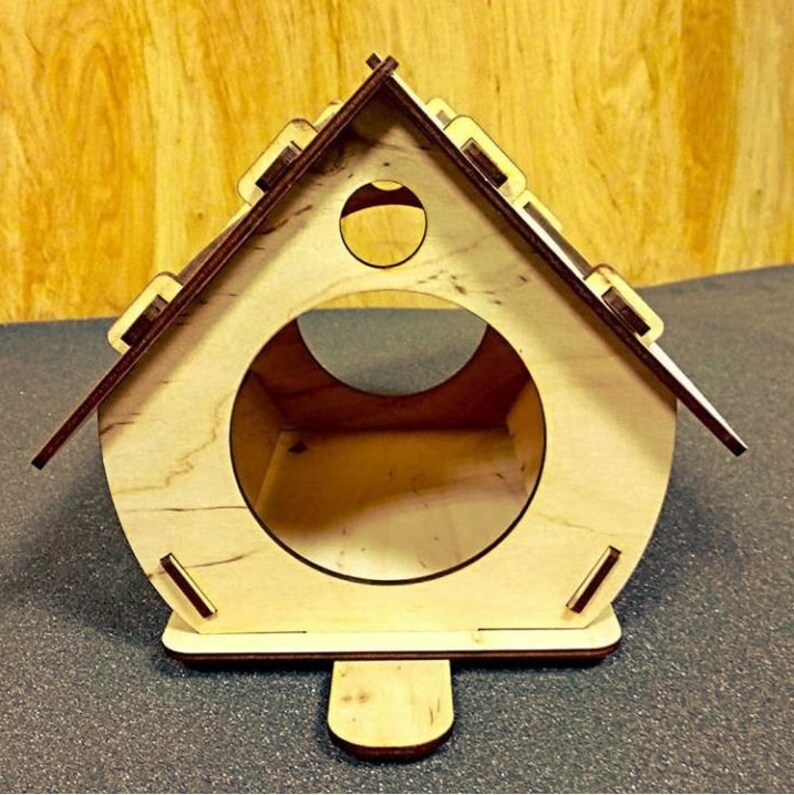 Birdhouse. Laser cut files CDR vector plans image 3