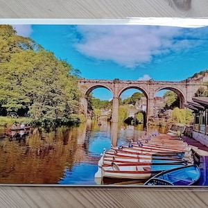 Knaresborough, biglietto di auguri di compleanno/d'auguri del North Yorkshire.