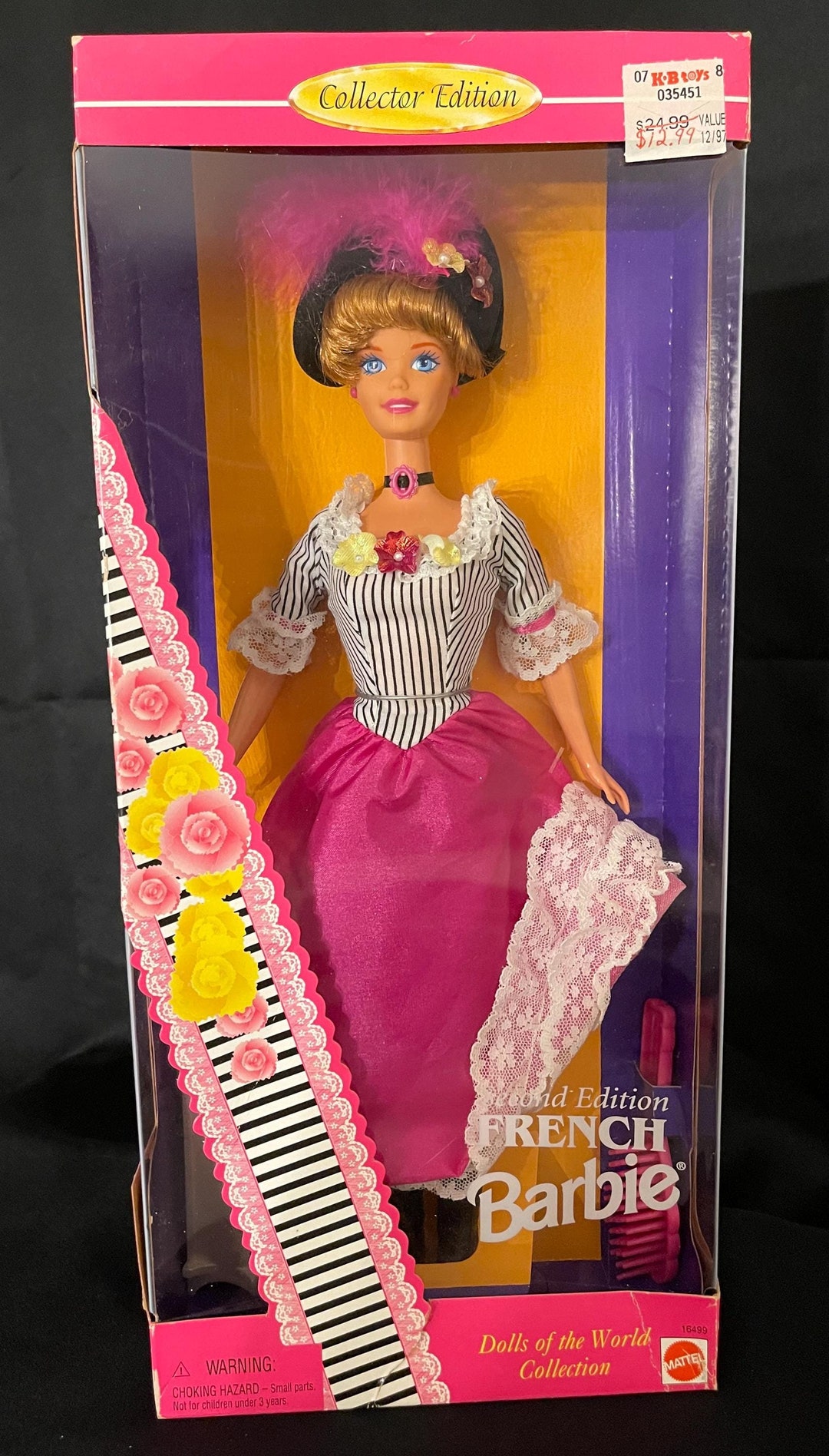 Barbie French Doll World 1996 - Mattel 16499 - Poupée France Boîte Vintage