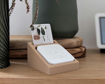 Square dock and business card holder, market stall display, square card reader dock, business card holder, craft markets | Poethan