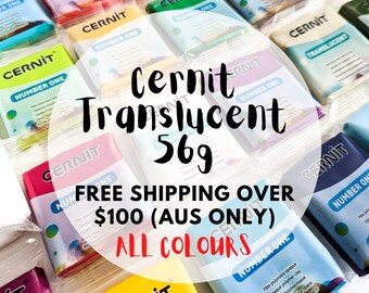 Cernit TRANSLUCENT 56g, Polymer Clay, Australia based | Poethan