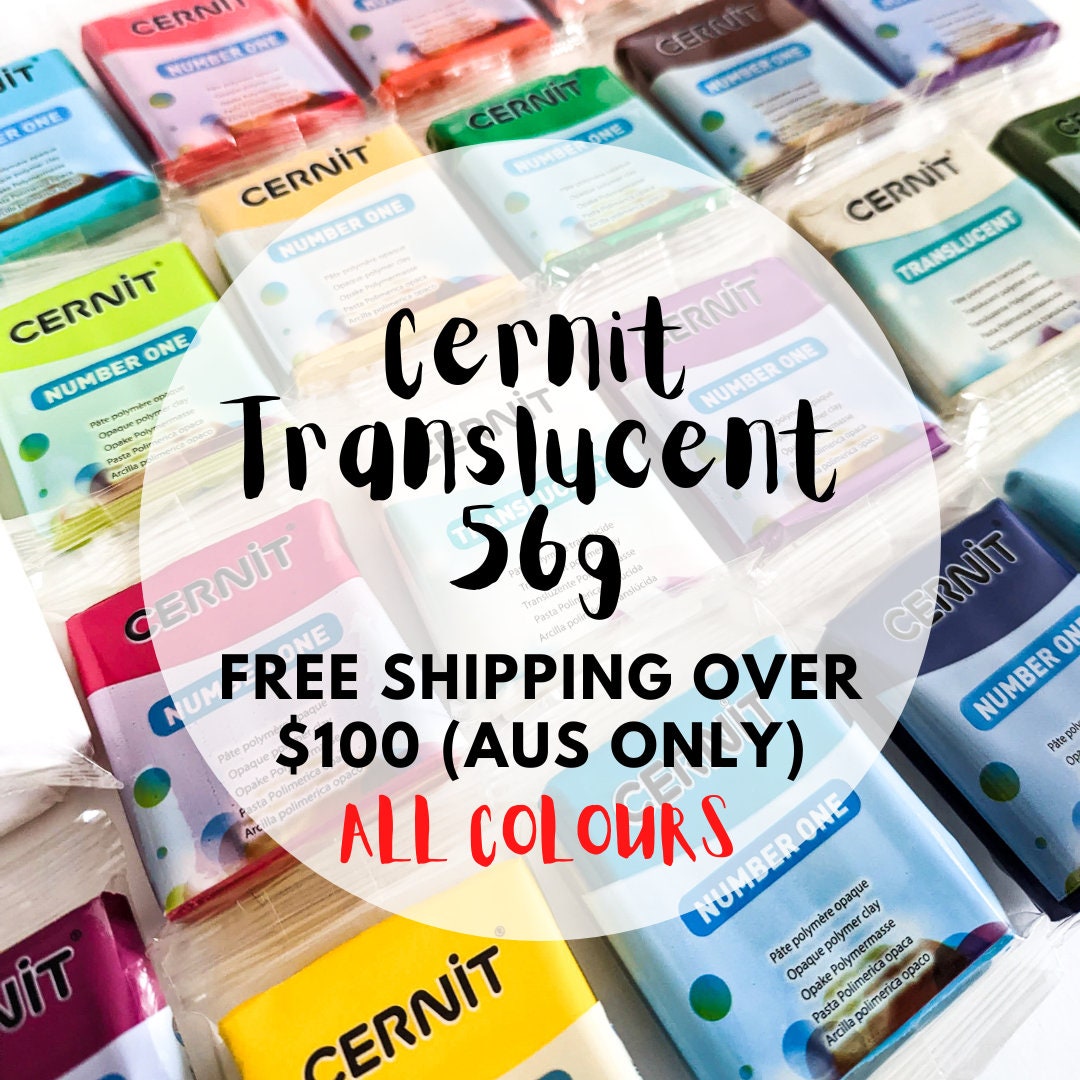 Cernit TRANSLUCENT 56g, Polymer Clay, Australia Based Poethan 