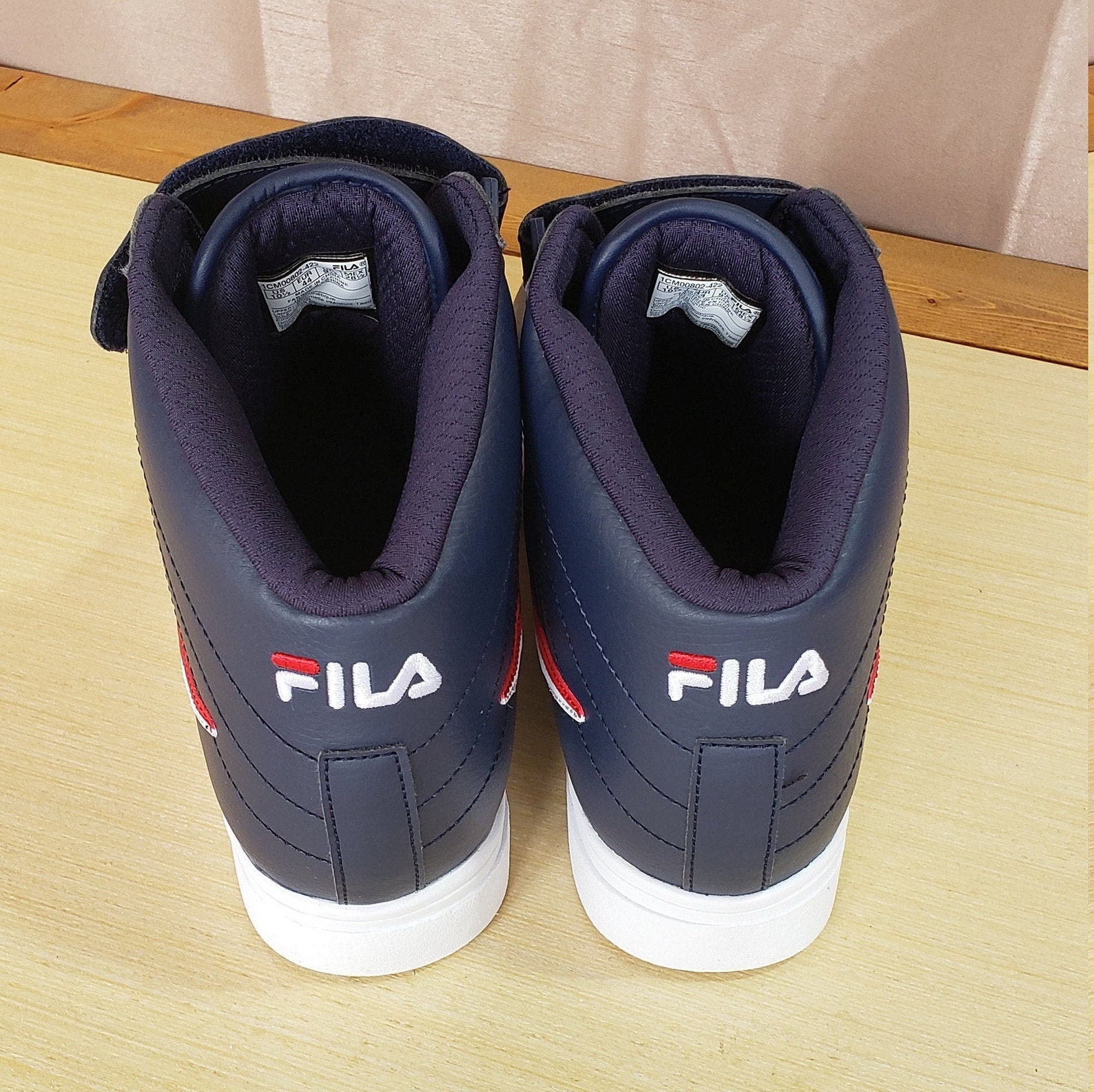 Fila Men's Sneakers Blue White Red High Tops NWOT | Etsy