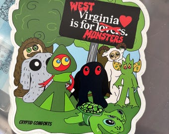 4” cryptid stickers