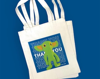 Cryptid canvas tote bags