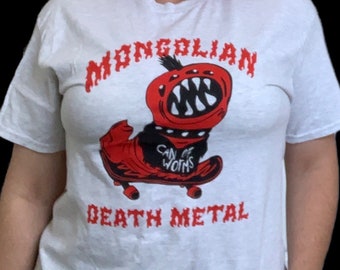 Mongolian death worm death metal t-shirt