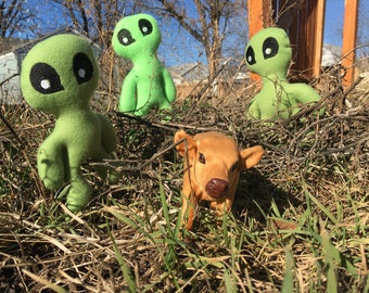 Alien plushies