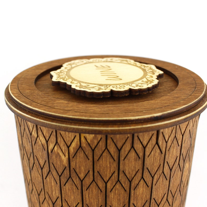 Download Wooden wine box.Laser cut vector model. Cdr Dxf Ai Svg | Etsy