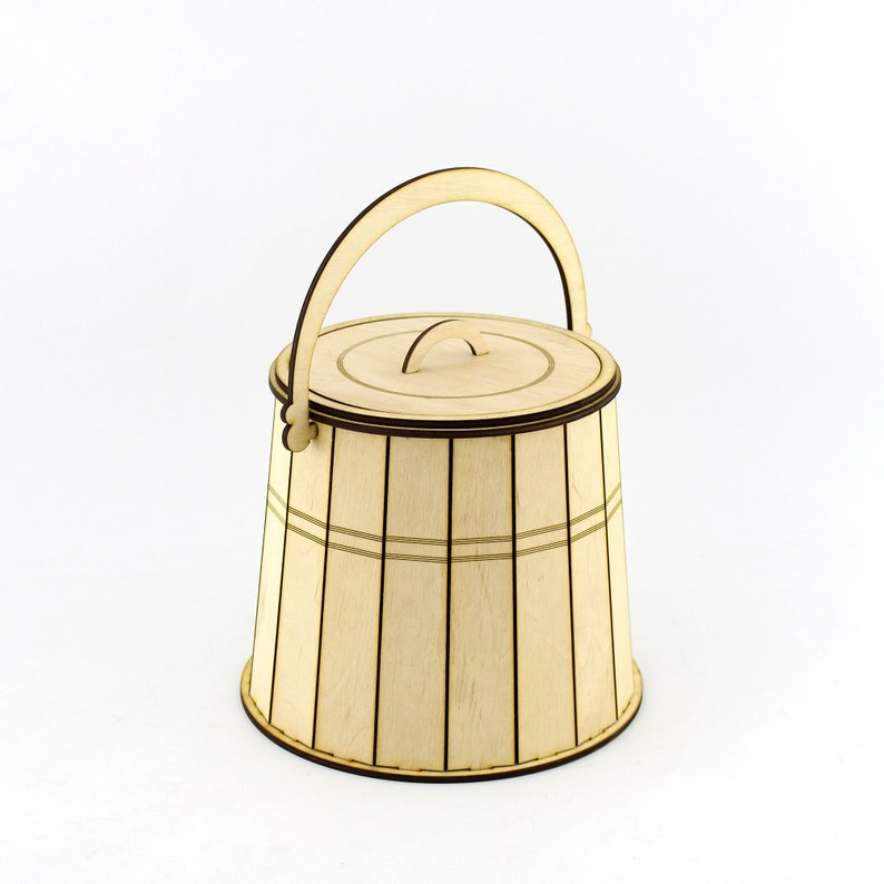 Wooden Basket for Flowers and Other Uses. Laser Cut File. Etsy