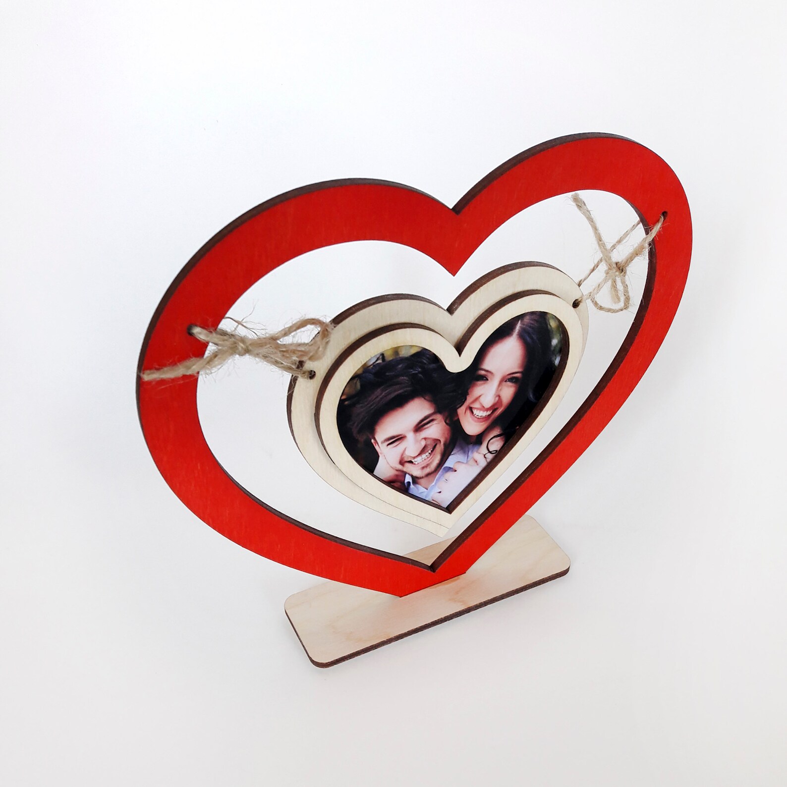 Wooden Photo Frame hearts. Laser Cut File. Etsy UK