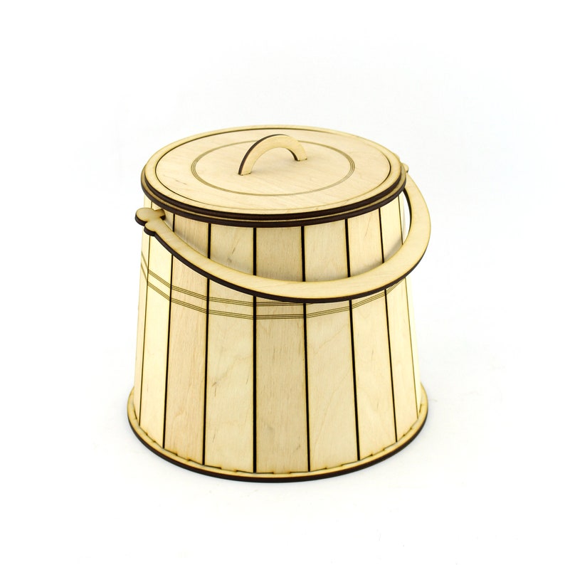 Wooden Basket for Flowers and Other Uses. Laser Cut File. Etsy