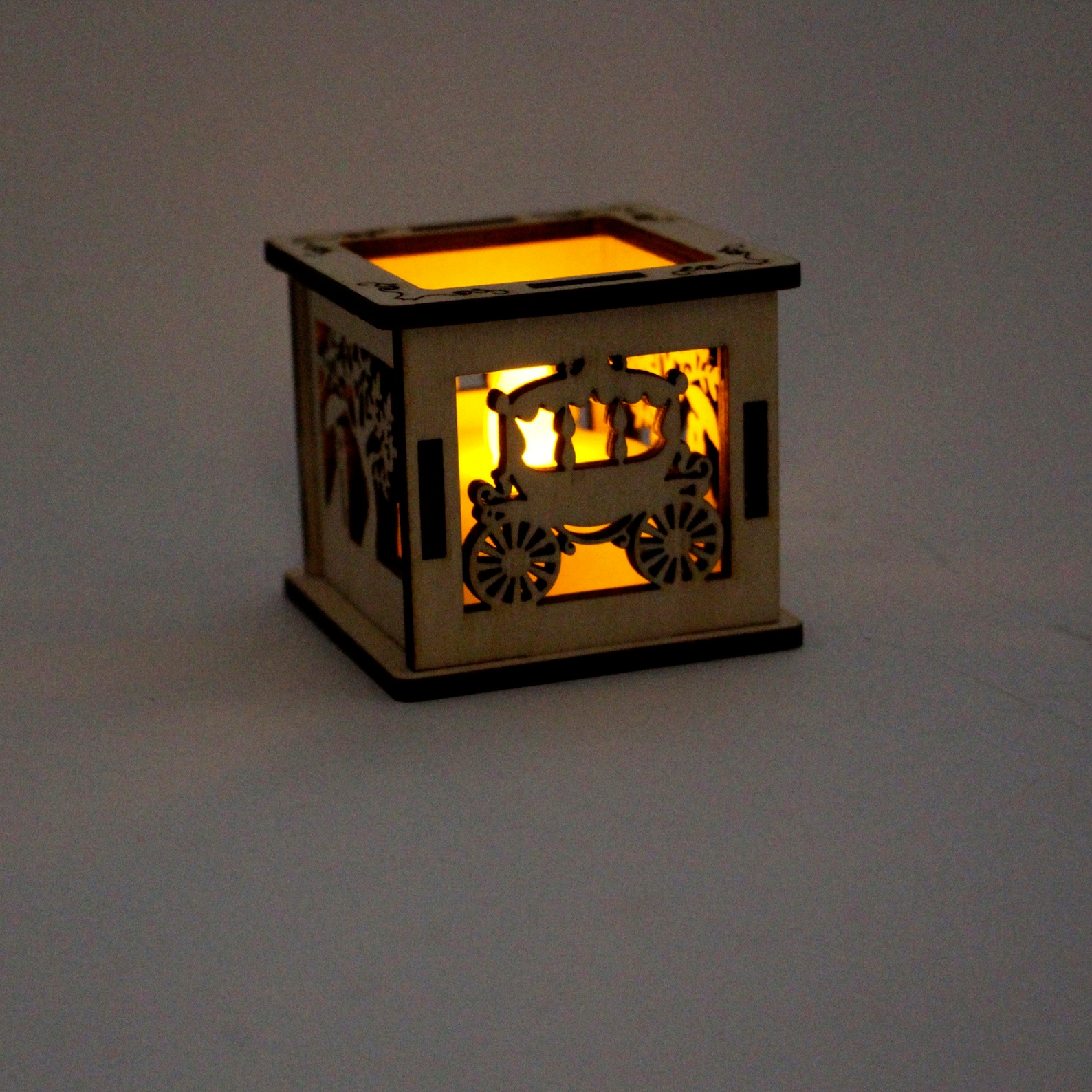 Wooden Candle Holder. Laser Cut File. Cdrdxfsvgai.instant Etsy