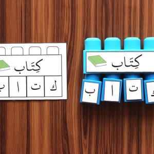 L1 Decoding Words- Letter Forms- Mega Blok- Arabic Printable- Activities-Muslim Homeschool-------DIGITAL PDF