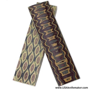 Micarta Canvas - Python Canvas - Knife Handle Material- Various Sizes