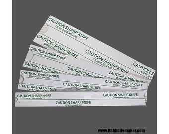 Knife Sleeves 9&quot; or 18&quot; Length Variety Pack - 1&quot; 1.4&quot; 1.75&quot; and 2.5&quot; Sleeves- 10, 25, 50 or 100 Pack Size