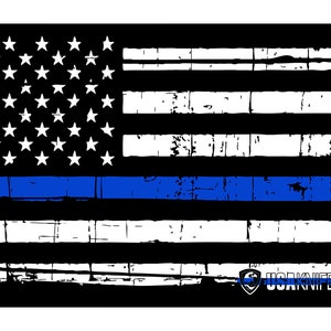 Thin Blue Line Sticker- 1 or 3 pack
