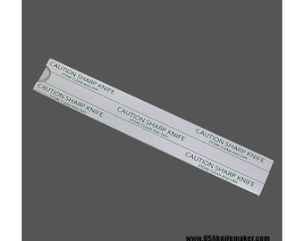 Knife Sleeves 1.4&quot; x 9&quot; or 18&quot;-10, 25,  50 or 100 pack