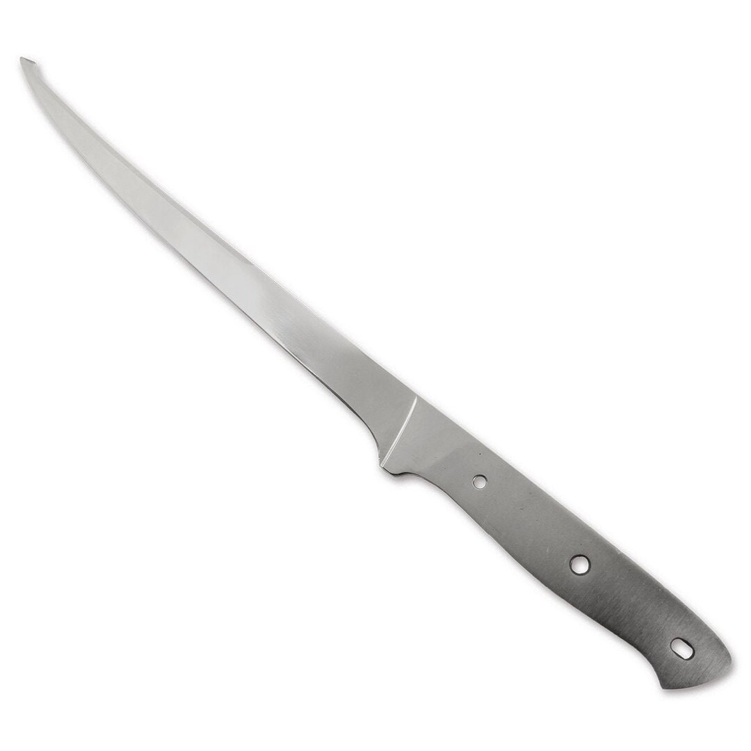 Fillet Knife Blade Blank Classic Design 9cr18mov Stainless Steel 12 1/2