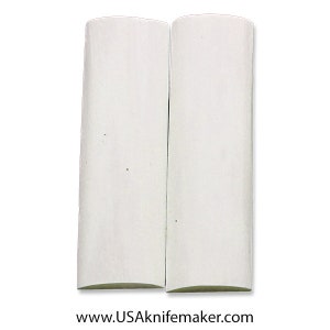 Camel Bone Scales- Smooth White- 3.5" or 4" Long