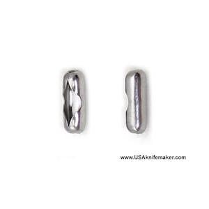 Beaded Ball Chain Large (#10) SS CONNECTOR- 10 pack