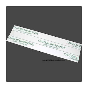 Fundas para cuchillos de 2,5" x 9" o 18" - paquete de 10, 25, 50 o 100