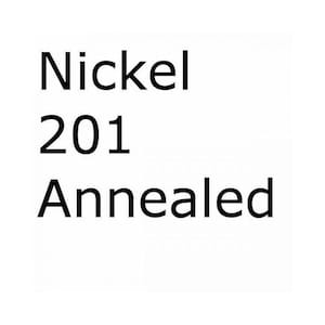 Nickel Sheet 201 Annealed- Various Sizes