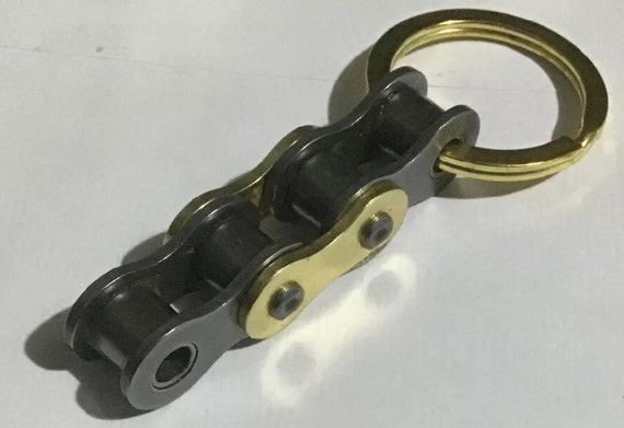 Llavero de llavero de cadena de motocicleta hecho a mano para ciclistas