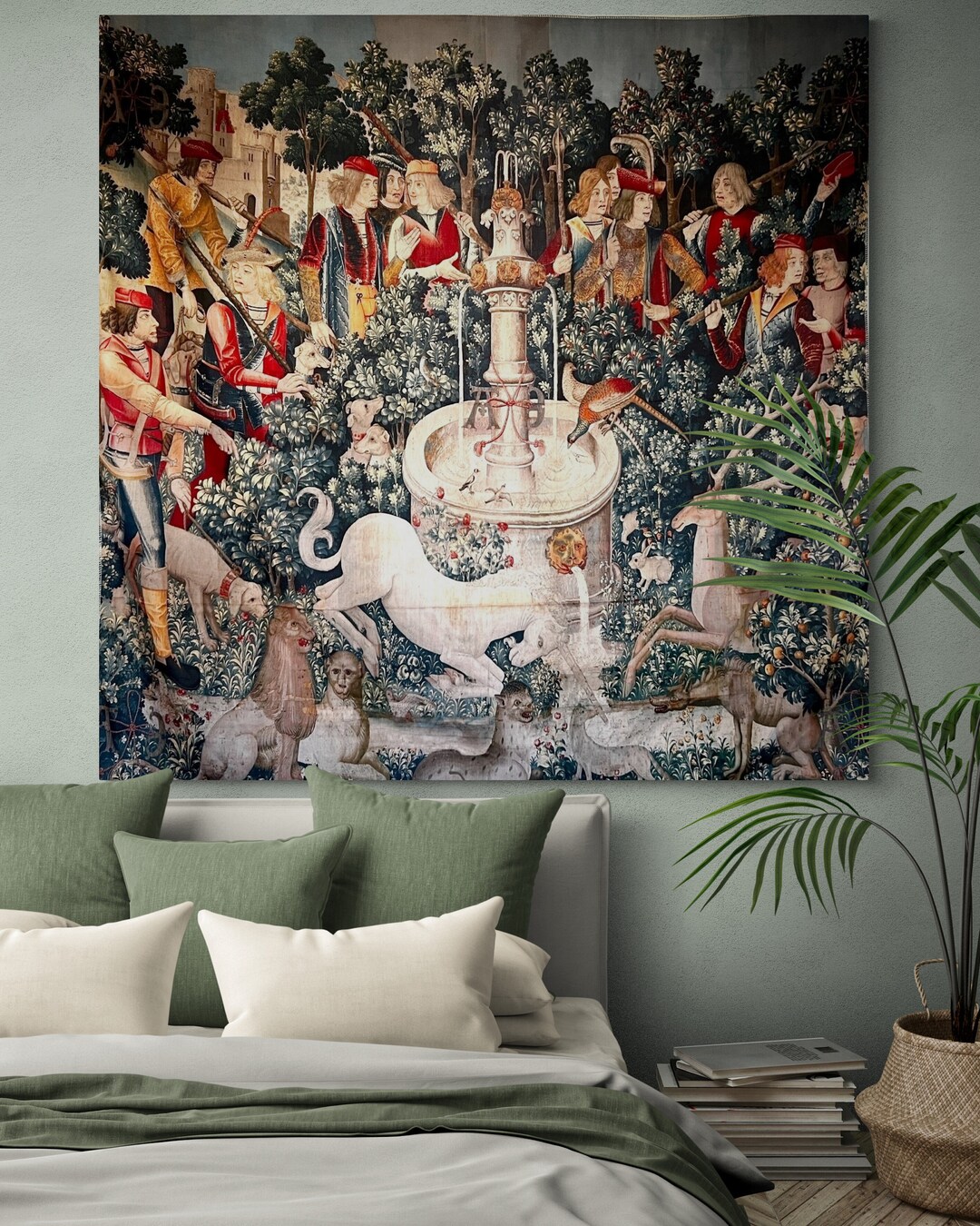The Hunt of the Unicorn Series 'the Unicorn is Found' Medieval Tapestry ...
