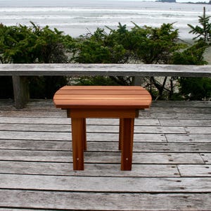 Western Red Cedar Adirondack Chair and Side Table Set, Flat Pack Garden Furniture Kit image 7