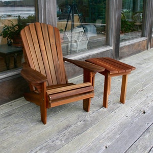 Knot-Free Cedar Adirondack Chair and Side Table set image 3
